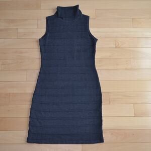 Calvin Klein Sleeveless Turtleneck Dress Size M Black